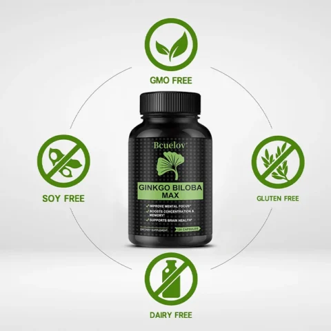 Ginkgo Biloba Extract, Brain Booster, Enhances Attention and Memory, Improves Mental Concentration - Image 4
