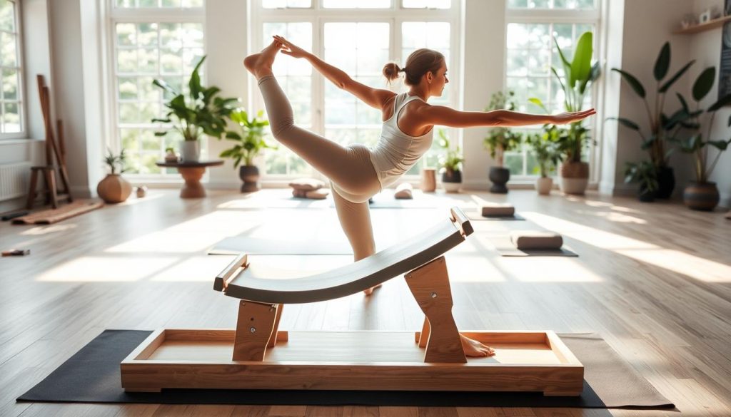 yoga and back stretcher