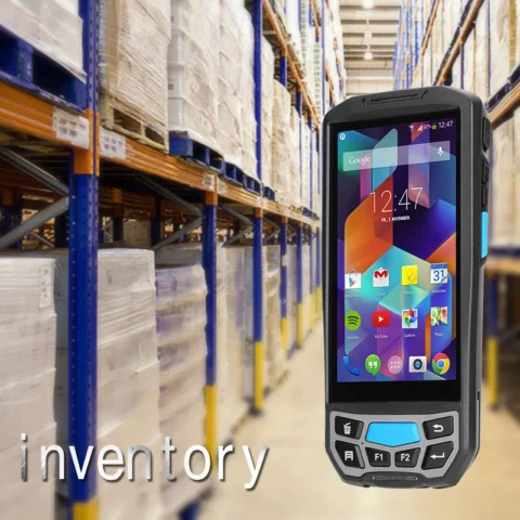Android 13 4G Rugged Wireless Handheld PDA 1D 2D Qr Barcode Scanner LF 125K 134.2K Inventory Mobile Data Terminal Fingerprint 4