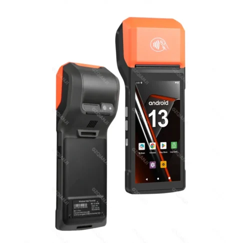 New 4G Android 13 POS PDA Terminal 1D 2D Barcode Scanner Reader built-in Thermal Receipt Bill Printer Handheld Wifi NFC Loyverse 2