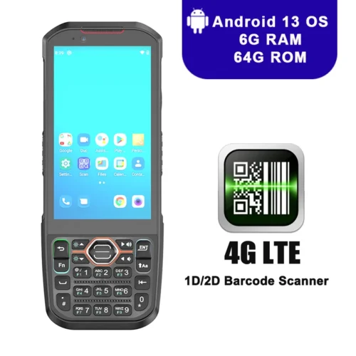 Rugged PDA Android 13 OS 6G RAM 64G ROM 2D Scanner Logistic Data Collector Terminal Hot-swappable Battery Handheld Scanner 1