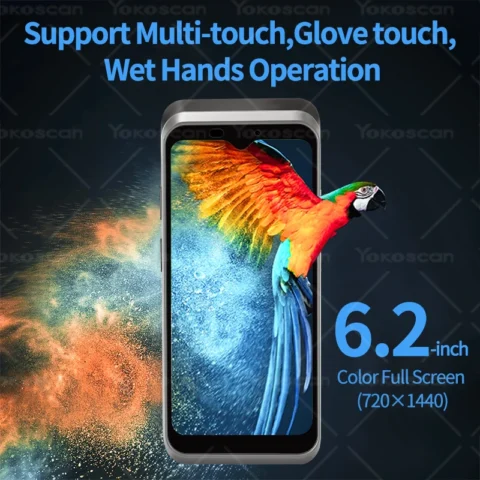 Google Handheld POS Terminal 6.2Inch Android10 PDA 58mm Ticket Bill Printer 4G NFC Barcode Scanner WiFi Mobile 4-core 2+16GB H3 2