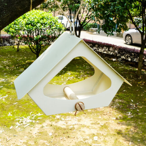 European-style Simple Iron Bird Food Anti-rain Outdoor Courtyard Decoration Bird Nest - Image 2