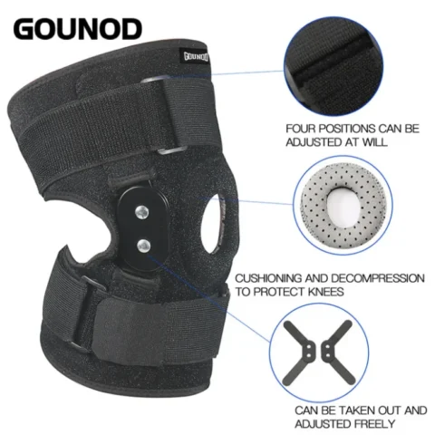 1PC/2PC GOUNOD Adjustable Hinged Knee Brace Knee Joint Support Meniscus Wrap Relieve Knee Fatigue - Image 5