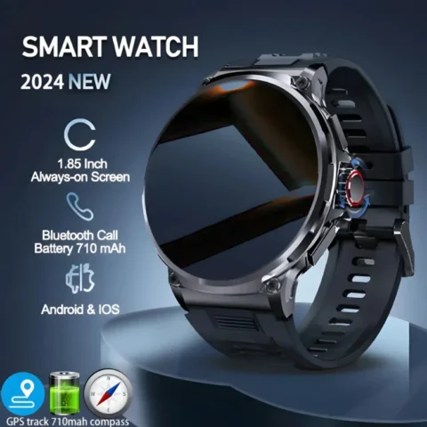New 1.85-inch Ultra HD Smart Watch GPS Track Bluetooth Call 710 Mah Large Battery Sports Fitness smartwatch For Android & iPhone