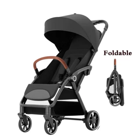 Standard Stroller Seat, Foldable Portable Newborn Stroller ,Luxury Baby Carriage Suit Baby,Toddlers,360°Swivel Seat - Image 2